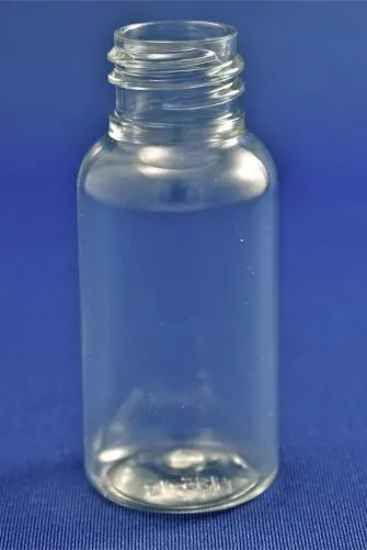 1 oz (30 ml) PET Boston Round Bottle