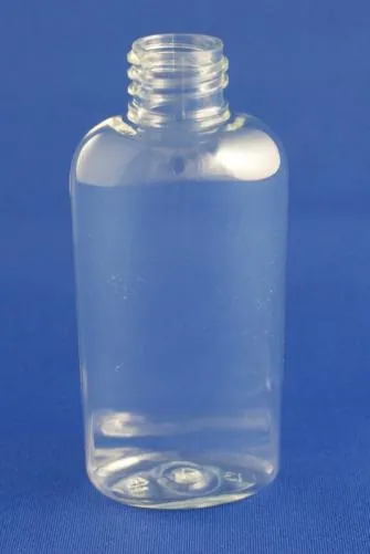 2 oz (60 ml) PET Cosmo Oval Bottle, 20-410 Neck